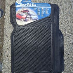 Rubber Queen Heavy Duty Floor Mats Truck SUV Vans