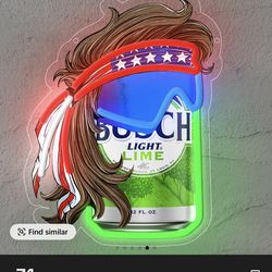 Busch Light Lime Flavor Neon Sign