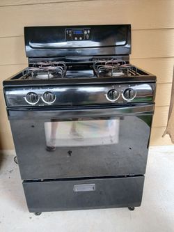 Whirlpool Black Gas Range Stove