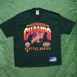 Vintage Seattle SuperSonics 1996 NBA Finals Shirt X-Large