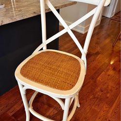 (3) RESTORATION HARDWARE MADELEINE ARMLESS COUNTER STOOLS