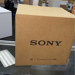 Sony FX6 4K Cinema Camera.