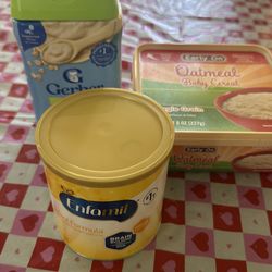 Bundle one can of formula and two baby cereal