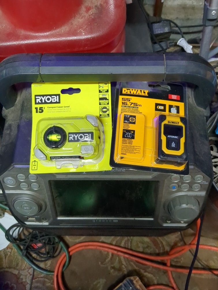 Laser Level And Laser Distance Measure Combo