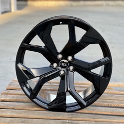 Audi 22” New Blk Rsq Style New Rims New Tires Set