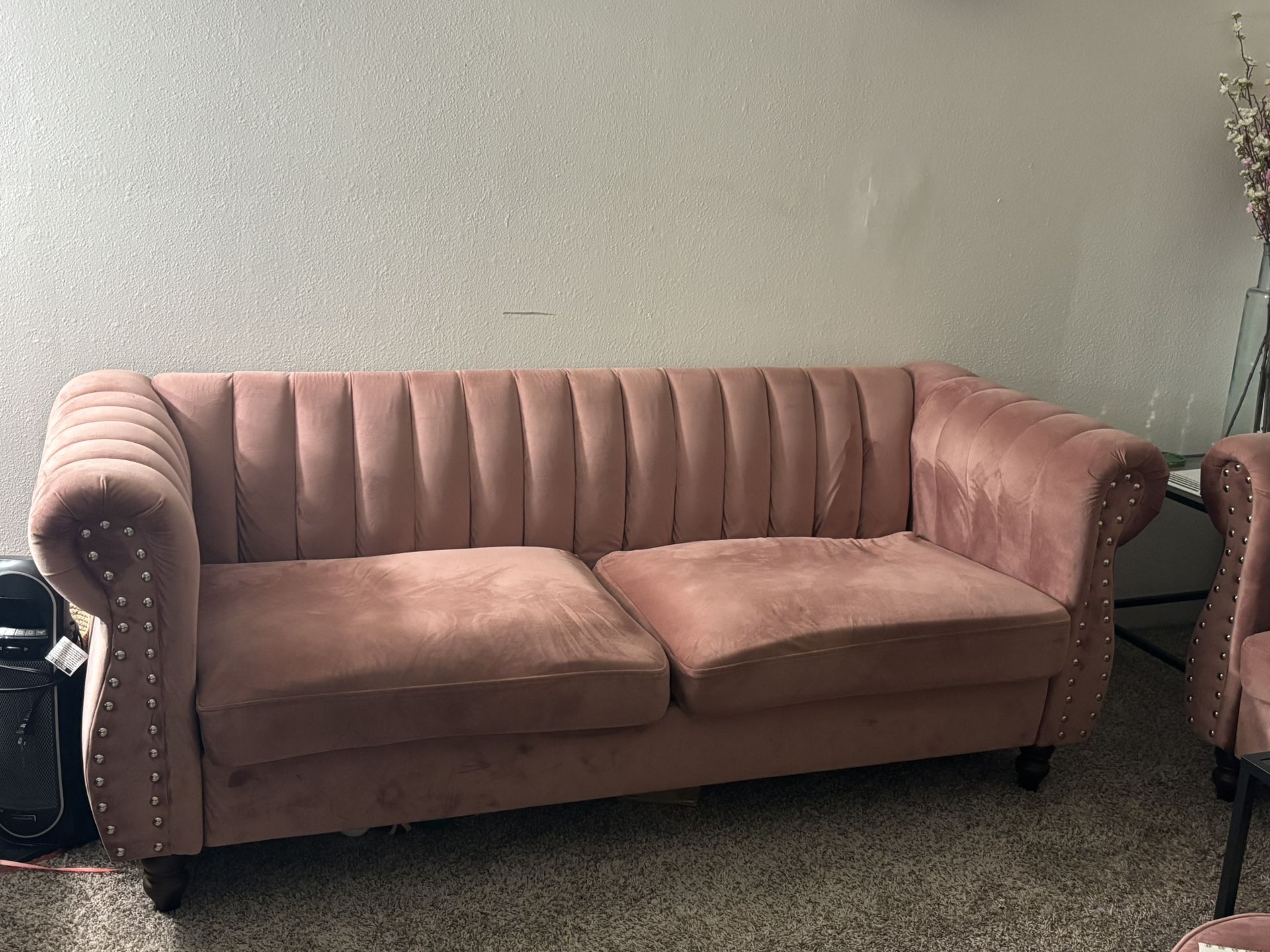 Pink sofa