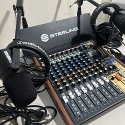 Tascam Model 12 Podcast Set Up 
