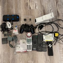electronics lot for parts or repair UNTESTED Remotes Modem Controller read desc