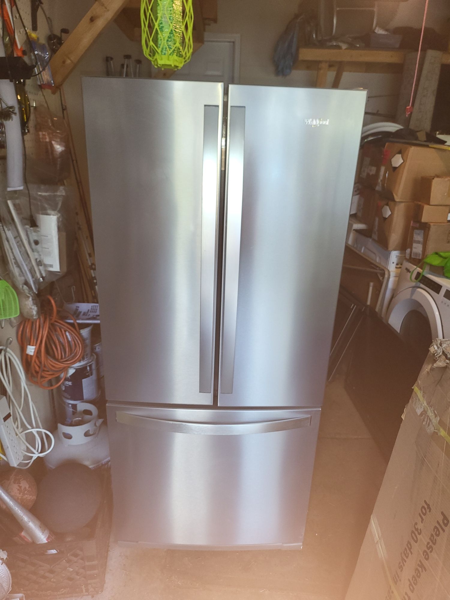 30 inch Wide Whirlpool French Door Refrigerator - 20 cu. ft.