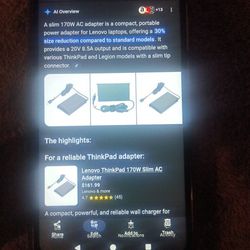 Slim 170W Charger Fit For Lenovo Laptops 