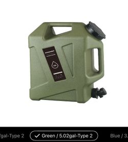 Outdoor Camping Hiking Water Bucket 5 gallons or 19L