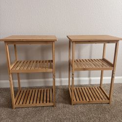 Bamboo Bedside Tables 