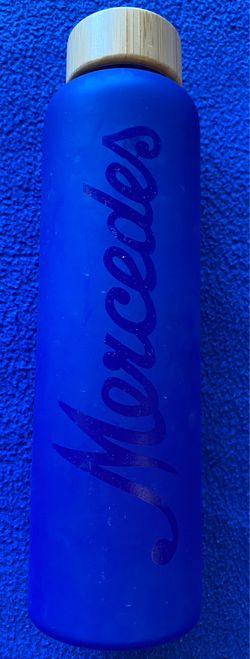 NEW Mercedes-Benz Blue Thick Glass Tumbler