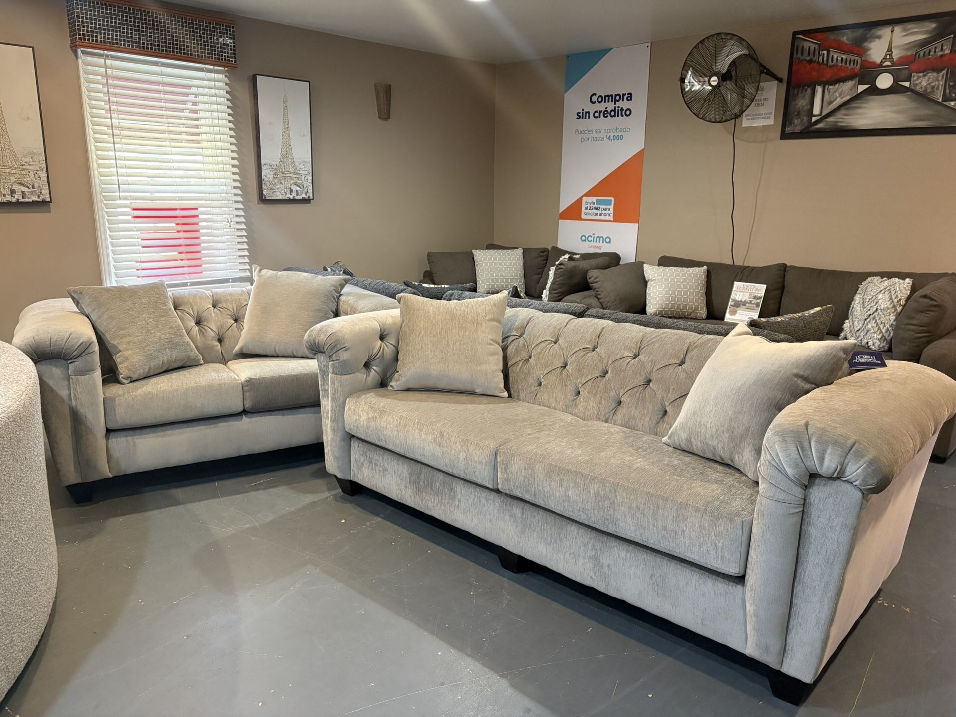 New Hughes Furniture Sofa & Loveseat Set 