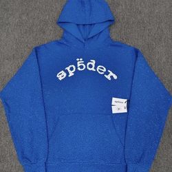 blue vvs spider hoodie 