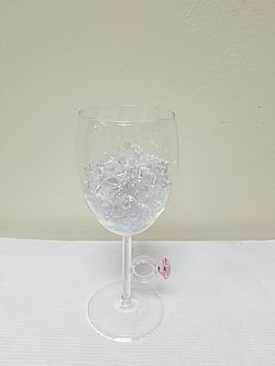 Bride glass with a ring handle