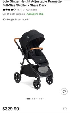 Joie Ginger Full-Size Stroller – Shale Dark