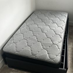 Mattress with bed frame