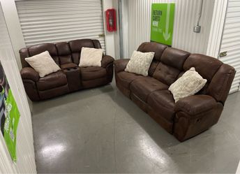 Free Delivery - Modern Reclining Couch Set
