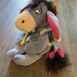 New CUPID EEYORE 8" Bean Bag Plush - Disney Store - Winnie the Pooh new