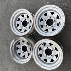 4 - 15x10 5x5.5 5x139.7 Stock Ford Bronco 1970 Wheels Rims!!!