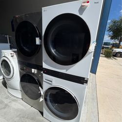 Laundry center washer and dryer open box