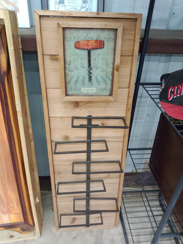 Handmade Cedar Wine Rack. 