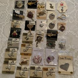 31 NEW BROOCHES  AT $0.50 EACH  $15.50