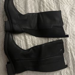 Black Boots (size 9 Wide Calf)
