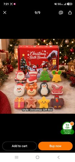 Christmas Bath Bombs Gift Box Set