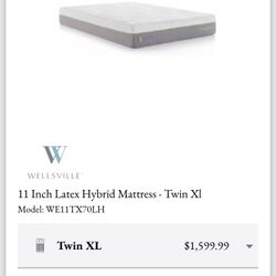 Ascend Twin Xl Mattress By Wellsville