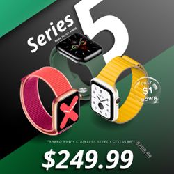 ⌚ Apple Watch Series 5 Acero Inoxidable Cellular – ¡Ahora $249 o $1 de Entrada! Ahorra $550 🔥
