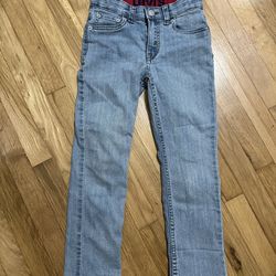 Levi Jeans 511 -  Size 6 Youth Slim Fit Stretch Light Blue
