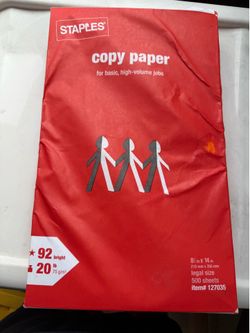 Copy paper legal size