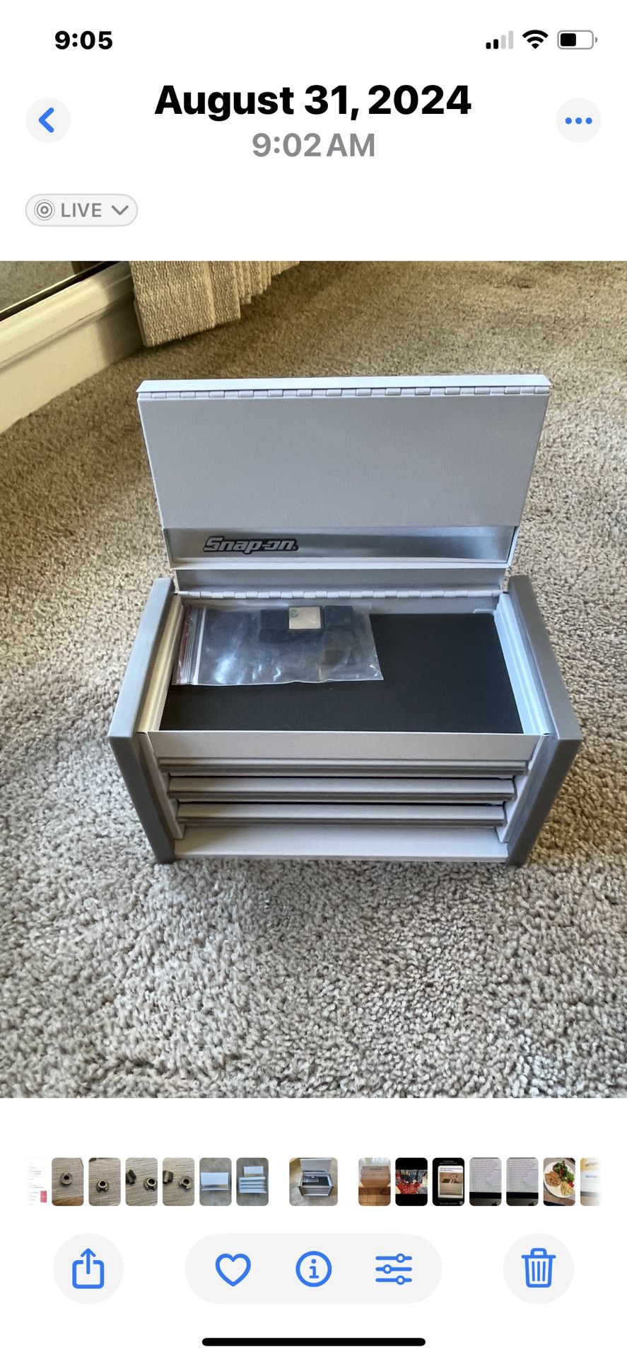 Snap On  Micro Mini Collectable Tool Box Low Ballers No