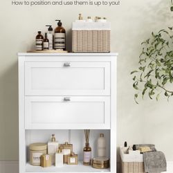 Bathroom Storage Cabinet, Freestanding Floor Cabinet,