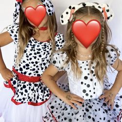 Girls Dalmatian costumes