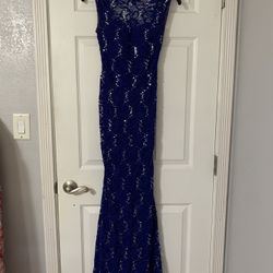 Navy Blue prom dress