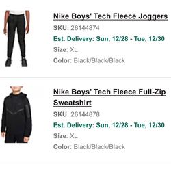 Black Brand New Kids Nike Tech