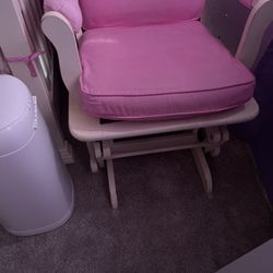 Gliding/rocking Chair & Matching Ottoman $125 Obo Cash Only