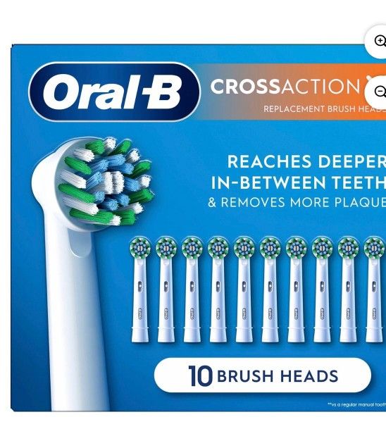 Oral-B CrossAction X Replacement Brush Heads (10 ct.)