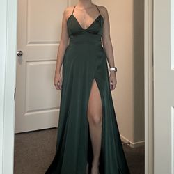 Long Green Windsor Dress