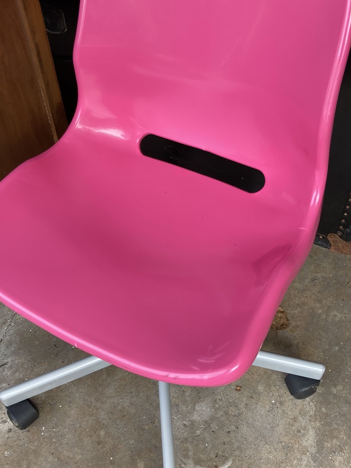 Pink office chair