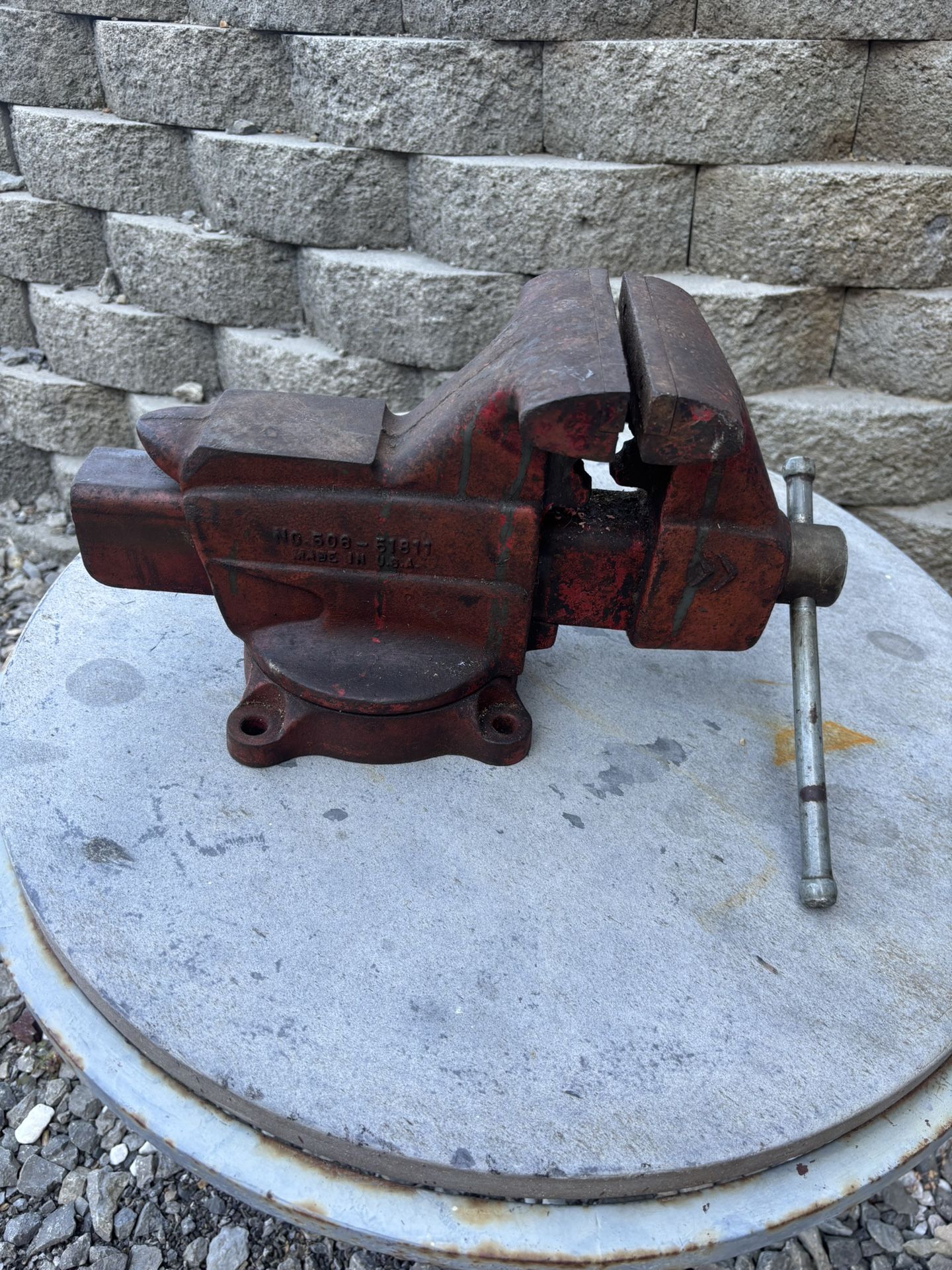 Craftsman Vintage 5“ Swivel Vice Great Working 