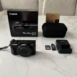 Barely used canon g7x mark ii