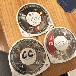 3 games for PSP kill zone, Socom, medale of Honor