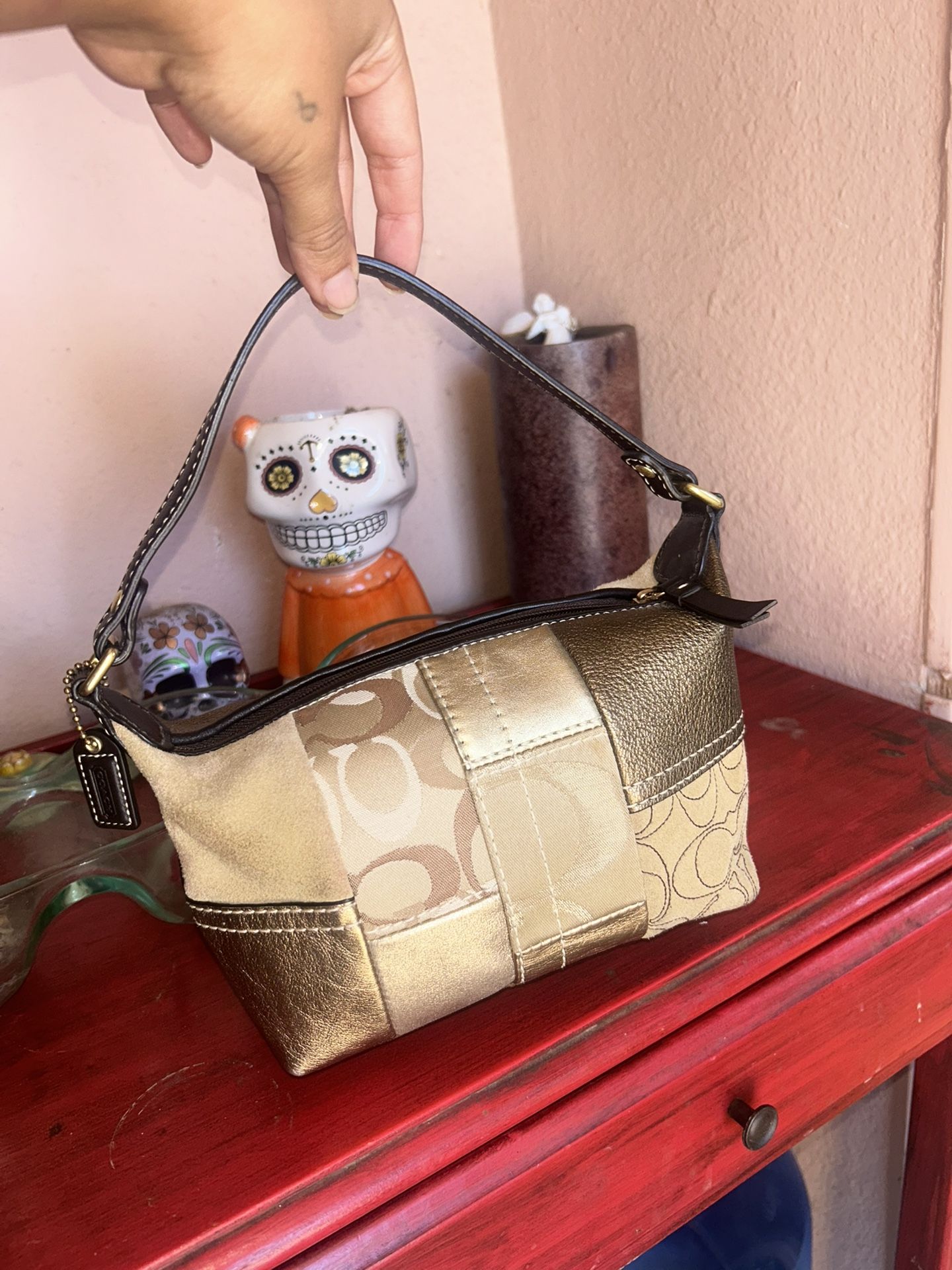 Coach Patchwork Top Handle
