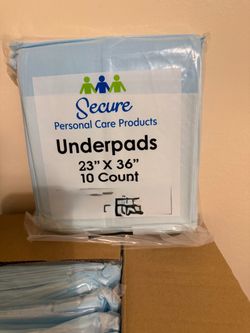 Secure Personal Care Underpads 23x36 10 Count I have 15 packs $33 each