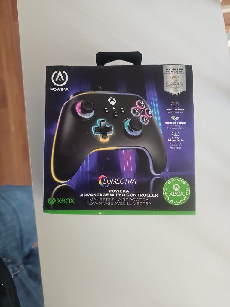 NEW PowerA Advantage Wired Controller for Xbox (Lumectra RGB)