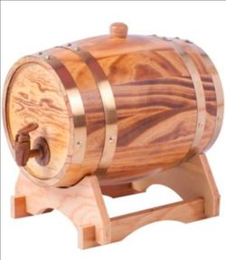 New in Box The Refinery Wooden Whiskey Barrel